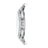 Michael Kors Layton Three Hand Pink Dial Silver Steel Strap Watch For Women - MK7298 Authentic Buy Shop Now