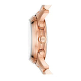 Michael Kors Runway Chronograph Rose Gold Dial Rose Gold Steel Strap Watch For Women - MK7324 Authentic Buy Shop Now