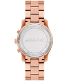 Michael Kors Runway Chronograph Rose Gold Dial Rose Gold Steel Strap Watch For Women - MK7324 Authentic Buy Shop Now
