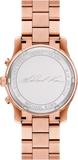 Michael Kors Runway Chronograph Rose Gold Dial Rose Gold Steel Strap Watch For Women - MK7324 Authentic Buy Shop Now