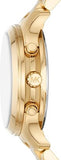 Michael Kors Runway Chronograph Gold Dial Gold Steel Strap Watch For Women - MK7326 Authentic Buy Shop Now