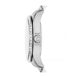 Michael Kors Lexington Lux Three Hand Mother of Pearl Silver Dial Silver Steel Strap Watch for Women - MK7445 Authentic Buy Shop Now