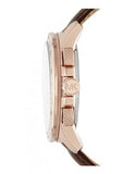 Michael Kors Ryker Analog Gray Dial Brown Leather Strap Watch For Men - MK8519 Authentic Buy Shop Now