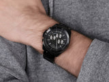 Michael Kors Brecken Chronograph Black Dial Black Steel Strap Watch For Men - MK8858 Authentic Buy Shop Now