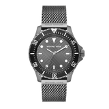 Michael Kors Everest Quartz Grey Dial Grey Mesh Bracelet Watch For Men - MK9093 Authentic Buy Shop Now