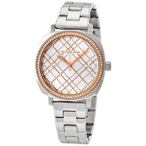 Michael Kors Nia Quartz Silver Dial Silver Steel Strap Watch For Women - MK3988 Authentic Buy Shop Now