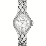 Michael Kors Camille Pave Crystals Silver Dial Silver Steel Strap Watch for Women - MK4804 Authentic Buy Shop Now