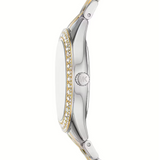 Michael Kors Harlowe Three-Hand Crystals White Dial Two Tone Steel Strap Watch for Women - MK4811 Authentic Buy Shop Now
