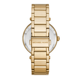 Michael Kors Parker Analog Crystals Gold Dial Gold Steel Strap Watch For Women - MK7283 Authentic Buy Shop Now