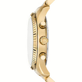 Michael Kors Lexington Chronograph Blue Dial Gold Steel Strap Watch for Men - MK9153 Authentic Buy Shop Now