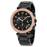 Michael Kors Parker Diamonds Black Dial Black Steel Strap Watch for Women - MK5885 Authentic Buy Shop Now