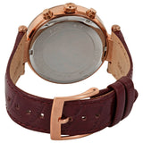Michael Kors Parker Chronograph Red Dial Red Leather Strap Watch For Women - MK6986 Authentic Buy Shop Now