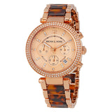 Michael Kors Parker Rose Gold Dial Two Tone Steel Strap Watch for Women - MK5538 Authentic Buy Shop Now