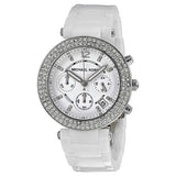 Michael Kors Parker White Dial White Ceramic Strap Watch for Women - MK5654 Authentic Buy Shop Now