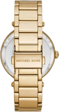 Michael Kors Parker Analog Crystals Gold Dial Gold Steel Strap Watch For Women - MK7283 Authentic Buy Shop Now