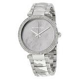 Michael Kors Parker Mother of Pearl Silver Steel Strap Watch for Women - MK6424 Authentic Buy Shop Now