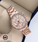 Michael Kors Parker Pink Dial Two Tone Steel Strap Watch for Women - MK5896 Authentic Buy Shop Now