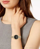 Michael Kors Runway Mercer Quartz Black Dial Two Tone Steel Strap Watch For Women - MK6672 Authentic Buy Shop Now