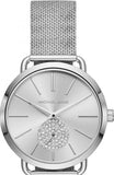 Michael Kors Portia Silver Dial Silver Mesh Bracelet Watch for Women - MK3843 Authentic Buy Shop Now