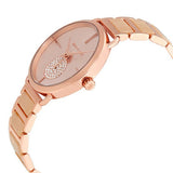 Michael Kors Portia Quartz Rose Gold Dial Rose Gold Steel Strap Watch For Women - MK3678 Authentic Buy Shop Now