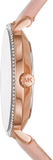 Michael Kors Pyper Analog White Dial Pink Leather Strap Watch For Women - MK2803 Authentic Buy Shop Now