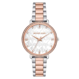Michael Kors Pyper Quartz White Dial Two Tone Steel Strap Watch For Women - MK4667 Authentic Buy Shop Now