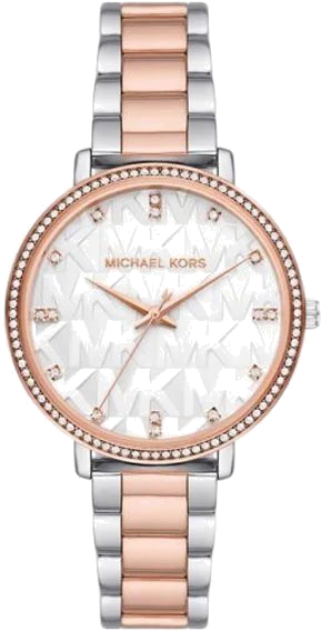 Michael Kors Pyper Quartz White Dial Two Tone Steel Strap Watch For Women - MK4667 Authentic Buy Shop Now