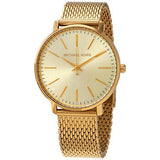 Michael Kors Portia Gold Dial Gold Mesh Bracelet Watch for Women - MK3844 Authentic Buy Shop Now