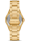 Michael Kors Raquel Three Hand Crystals Gold Dial Gold Steel Strap Watch For Women - MK7398 Authentic Buy Shop Now