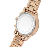 Michael Kors Ritz Chronograph Rose Gold Dial Rose Gold Steel Strap Watch For Women - MK6485 Authentic Buy Shop Now