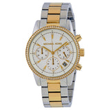 Michael Kors Ritz White Dial Two Tone Steel Strap Watch for Women - MK6474 Authentic Buy Shop Now