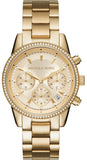 Michael Kors Ritz Gold Dial Gold Steel Strap Watch for Women - MK6356 Authentic Buy Shop Now