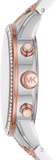 Michael Kors Ritz Chronograph Silver Dial Two Tone Steel Strap Watch For Women - MK6938 Authentic Buy Shop Now