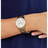 Michael Kors Ritz White Dial Two Tone Steel Strap Watch for Women - MK6474 Authentic Buy Shop Now