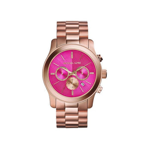 Michael Kors Runway Pink Dial Rose Gold Steel Strap Watch for Women - MK5931 Authentic Buy Shop Now