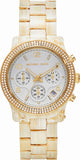 Michael Kors Runway Pavé Chronograph White Dial White Acetate Strap Watch for Women - MK7476 Authentic Buy Shop Now