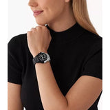 Michael Kors Runway Pavé Black Dial Two Tone Steel Strap Watch for Women - MK7433 Authentic Buy Shop Now