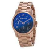 Michael Kors Runway Iridescent Dial Rose Gold Steel Strap Watch for Women - MK5940 Authentic Buy Shop Now