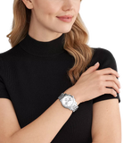 Michael Kors Runway Chronograph Silver Dial Silver Steel Strap Watch For Women - MK7325 Authentic Buy Shop Now