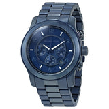 Michael Kors Runway Chronograph Blue Dial Blue Steel Strap Watch For Men - MK8538 Authentic Buy Shop Now