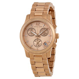 Michael Kors Runway Chronograph Rose Gold Dial Rose Gold Steel Strap Watch for Women - MK5430 Authentic Buy Shop Now