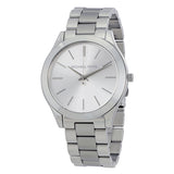 Michael Kors Slim Runway Silver Dial Silver Stainless Steel Strap Watch for Women - MK3178 Authentic Buy Shop Now