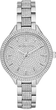 Michael Kors Runway Crystals Silver Dial Silver Steel Strap Watch for Women - MK3822 Authentic Buy Shop Now