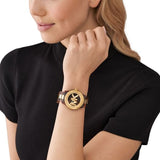 Michael Kors Runway Three-Hand Brown Dial Two Tone Steel Strap Watch for Women - MK7354 Authentic Buy Shop Now