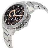 Michael Kors Ryker Chronograph Black Dial Silver Steel Strap Watch For Men - MK8528 Authentic Buy Shop Now
