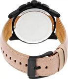 Michael Kors Ryker Chronograph Black Dial Beige Leather Strap Watch For Men - MK8520 Authentic Buy Shop Now