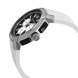 Michael Kors Sidney Multifunction Black Dial White Silicone Strap Watch For Women - MK6947 Authentic Buy Shop Now