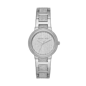 Michael Kors Gabbi Quartz Crystals Silver Dial Silver Steel Strap Watch For Women - MK3984 Authentic Buy Shop Now