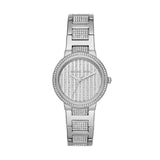Michael Kors Gabbi Quartz Crystals Silver Dial Silver Steel Strap Watch For Women - MK3984 Authentic Buy Shop Now