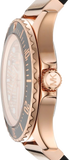 Michael Kors Everest Analog Rose Gold Dial Black Silicone Strap Watch For Women - MK7358 Authentic Buy Shop Now